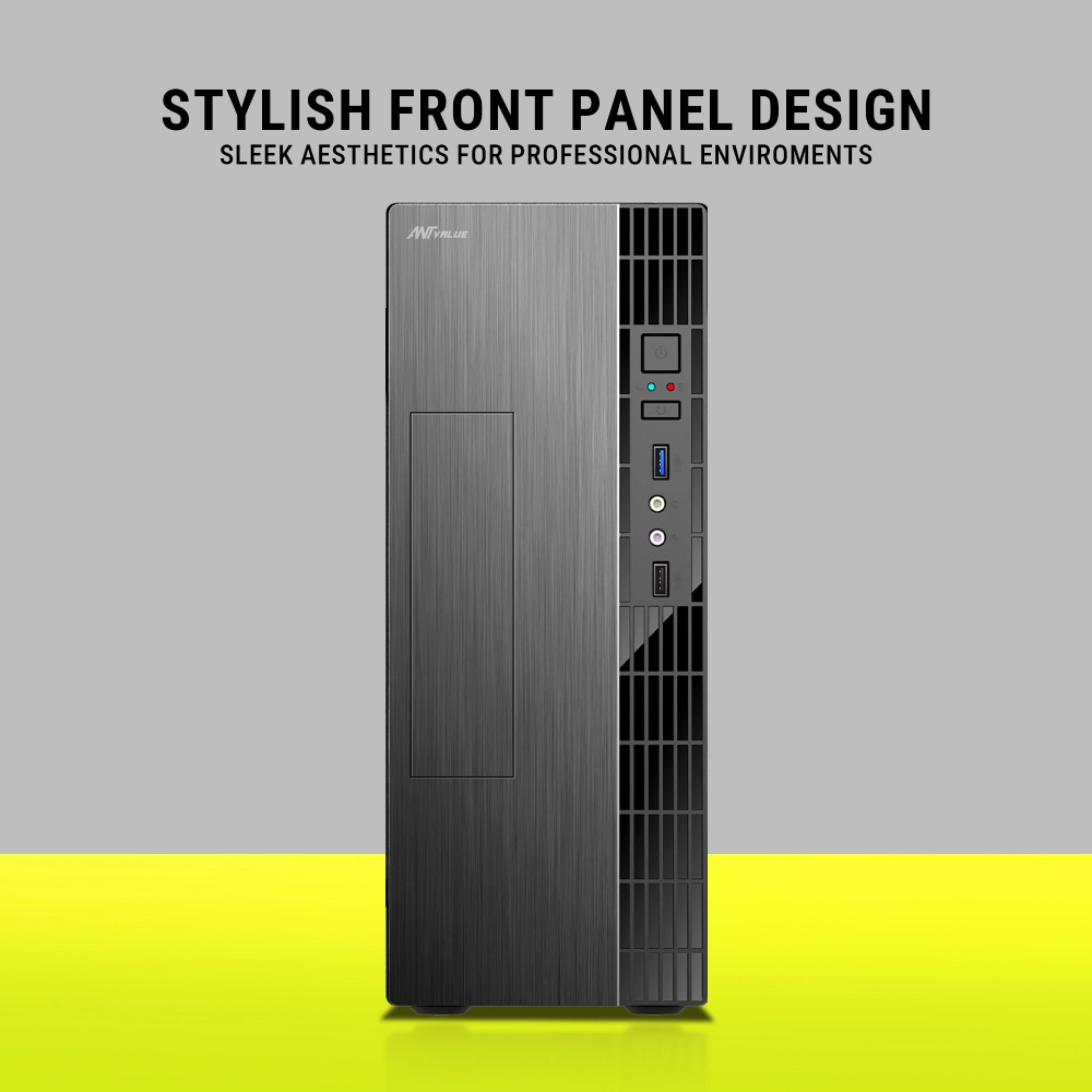 Ant Value Mid Tower Cabinet (M-ATX/M-ITX) VM7P with SMPS view 3